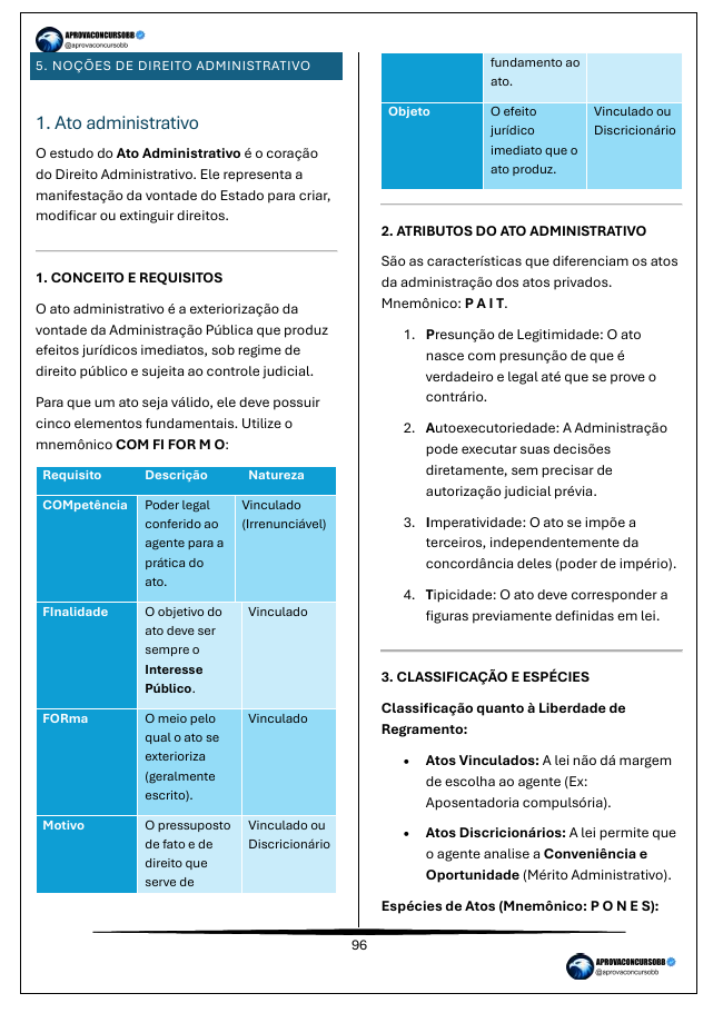 Direito Administrativo: esquematizado para memorização acelerada